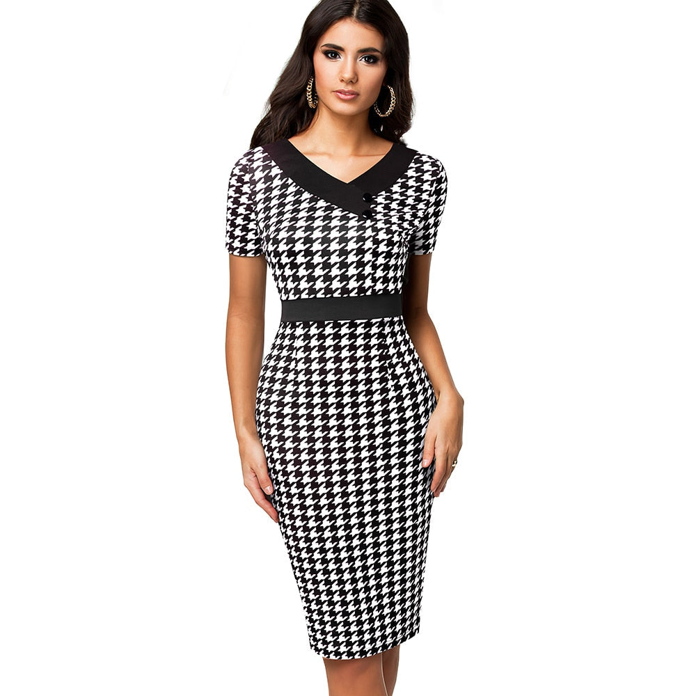 Slim Fit Patchwork Slimming Sheath Pencil Skirt A Ton of Goods