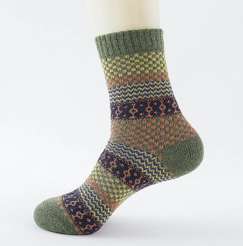 Winter Thick Warm Stripe Wool Socks Casual Sock Business Socks A Ton of Goods