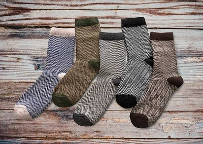 Winter Thick Warm Stripe Wool Socks Casual Sock Business Socks A Ton of Goods