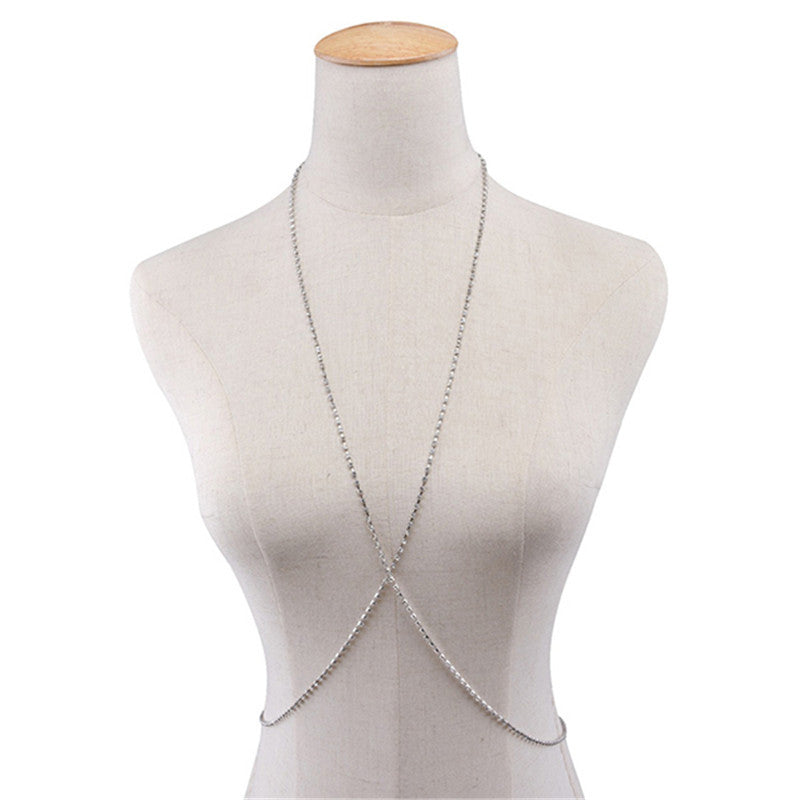 Women's Simple Fashion Rhinestone Breast Chain A Ton of Goods