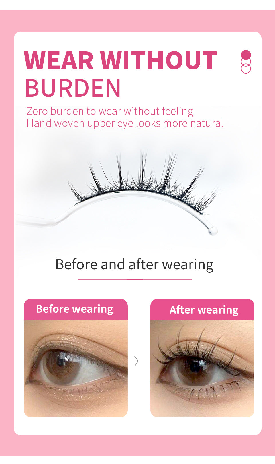 New Arrival: 5 Pairs of Manga Lashes – Enhance Your Look with Natural Wispy Korean Artificial Eyelashes.