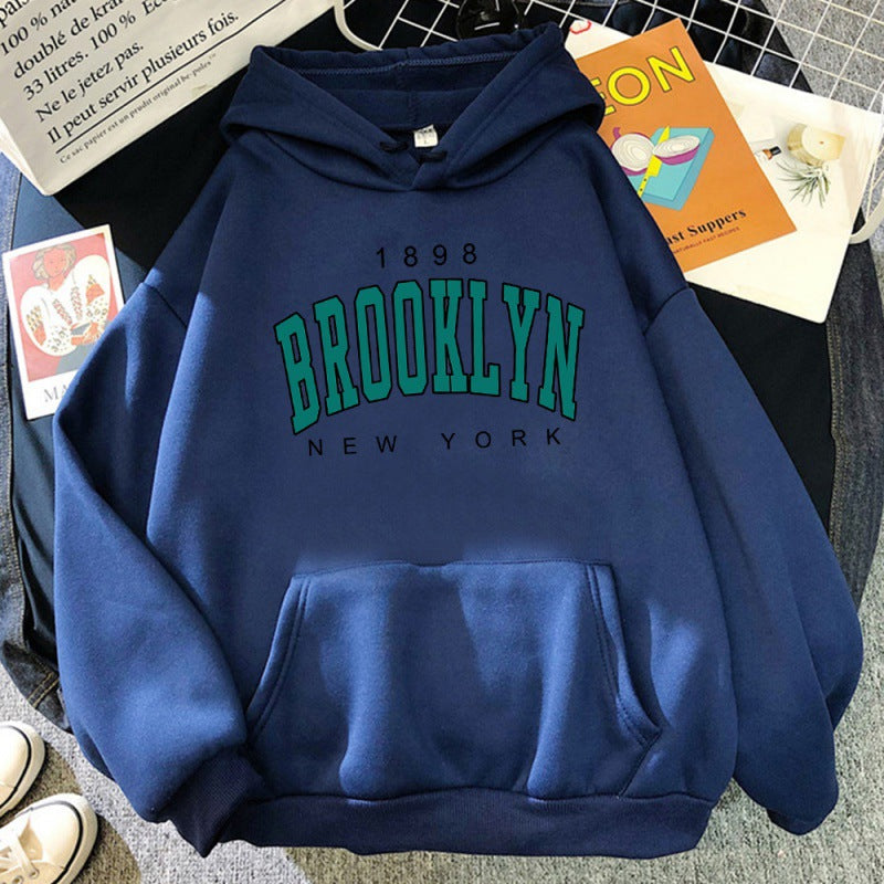 1898 Brooklyn New York Printed Womens Hoodie