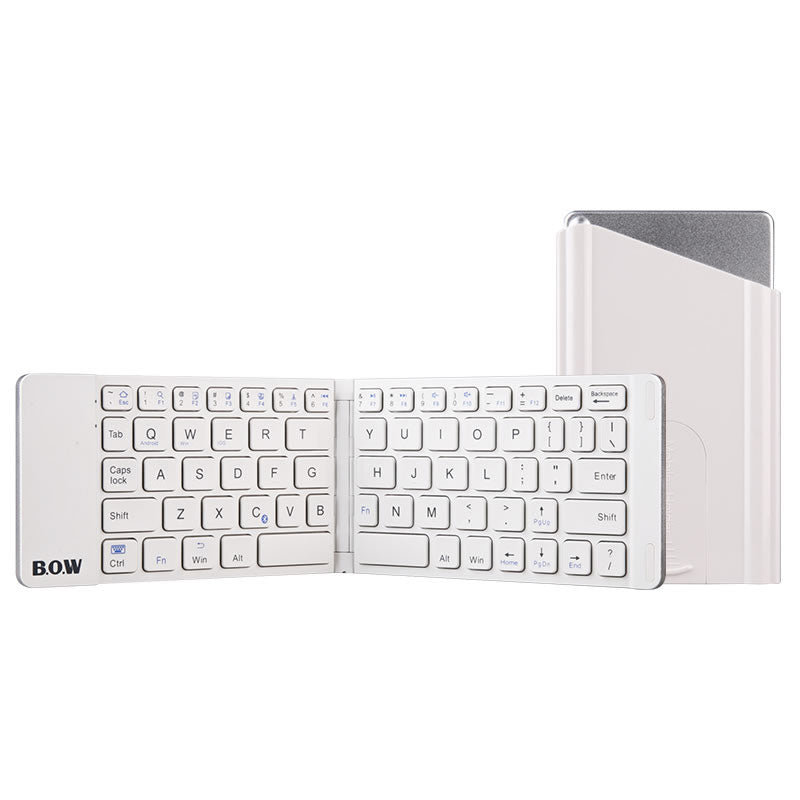 New Style Folding Bluetooth Keyboard And Mouse Set Wireless Mute Portable Keyboard For Business And Travel A Ton of Goods