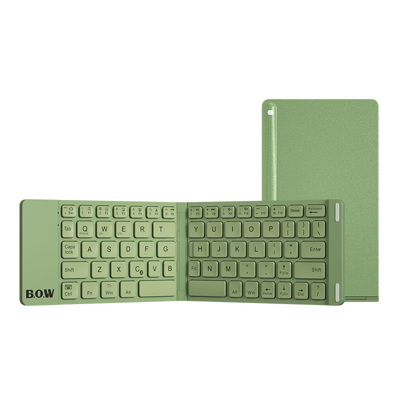 New Style Folding Bluetooth Keyboard And Mouse Set Wireless Mute Portable Keyboard For Business And Travel A Ton of Goods