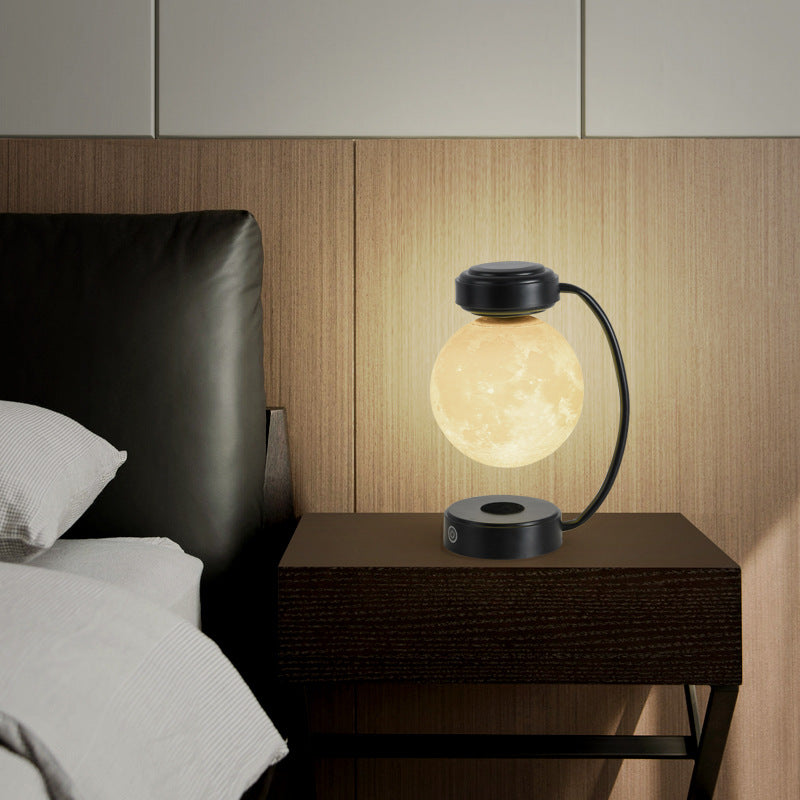 Wireless Magnetic Levitating Rotating 3D Moon Night Light A Ton of Goods