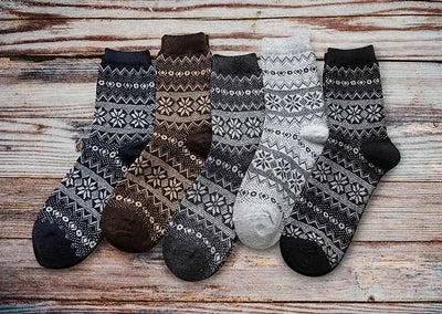 Winter Thick Warm Stripe Wool Socks Casual Sock Business Socks A Ton of Goods