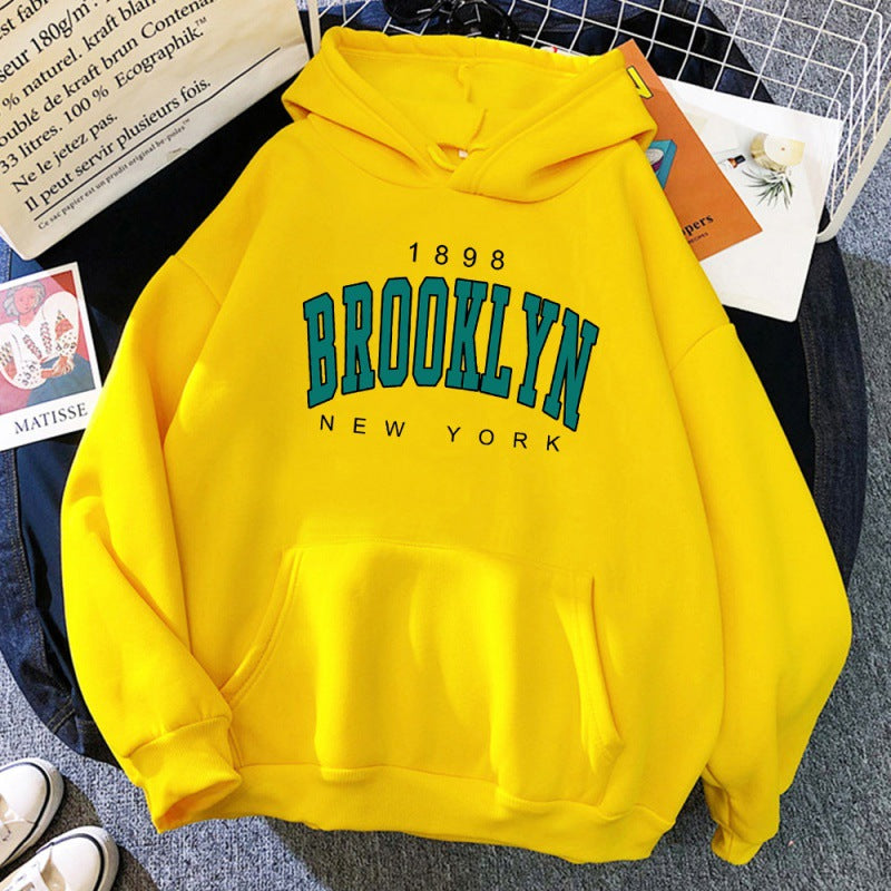 1898 Brooklyn New York Printed Womens Hoodie