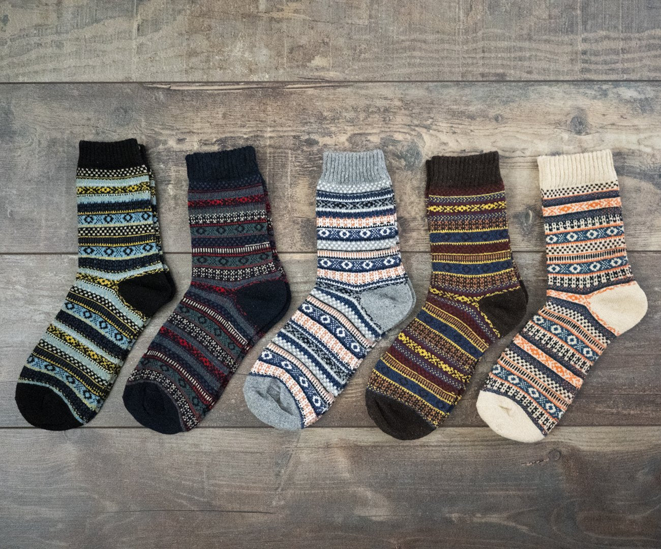 Winter Thick Warm Stripe Wool Socks Casual Sock Business Socks A Ton of Goods