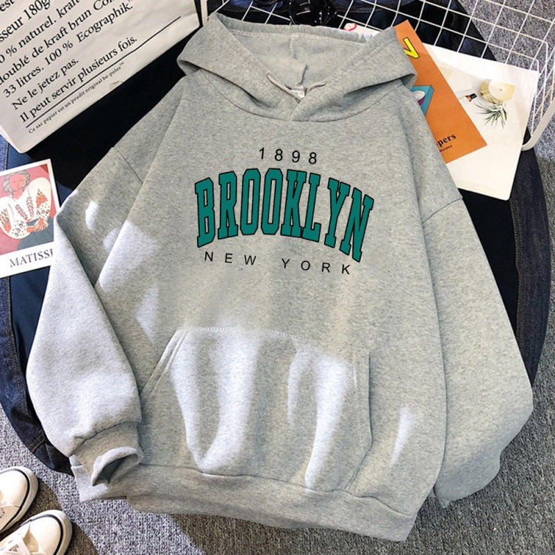 1898 Brooklyn New York Printed Womens Hoodie