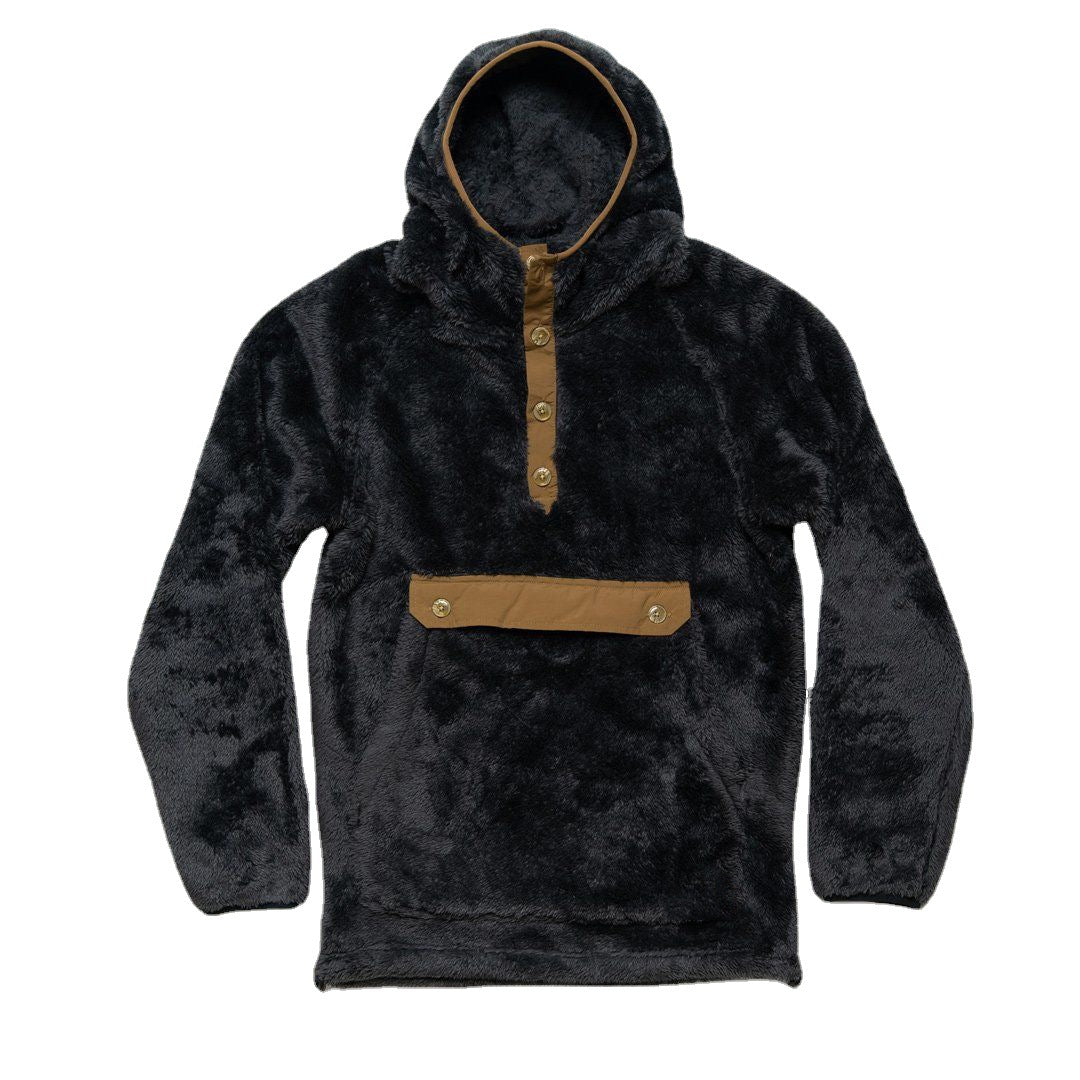 Loose Plush Hooded Sweater Men's Jacket A Ton of Goods