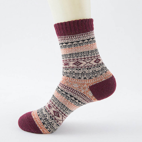 Winter Thick Warm Stripe Wool Socks Casual Sock Business Socks A Ton of Goods