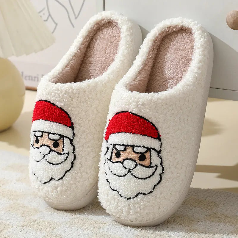 Christmas Warm Furry Slippers A Ton of Goods