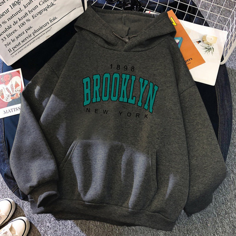 1898 Brooklyn New York Printed Womens Hoodie