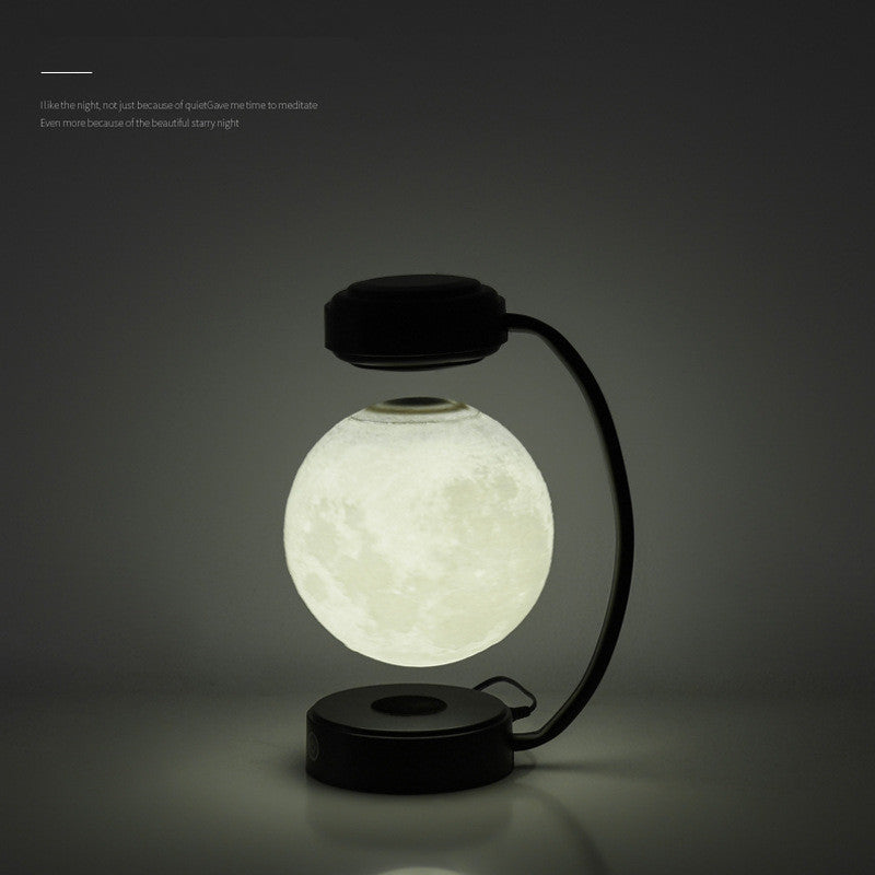 Wireless Magnetic Levitating Rotating 3D Moon Night Light A Ton of Goods