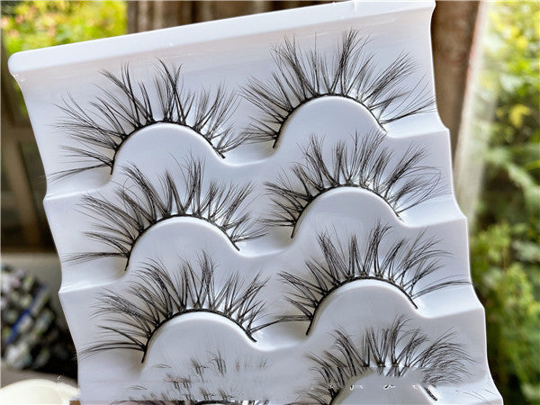 Curled Messy Cross Sparse Super Fairy Lashes