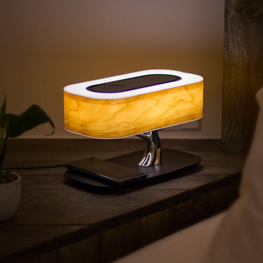 Creative Tree Table Lamp Wireless Charger Bluetooth Speaker A Ton of Goods