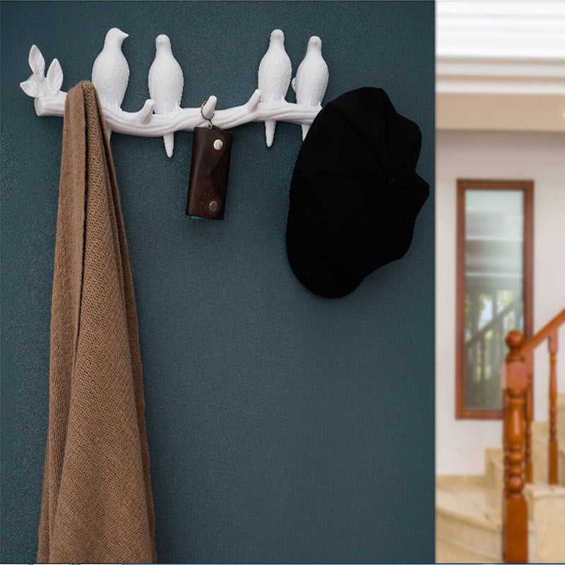 Nordic Creative Door Bird Hook Hanger Clothes Seamless Nail A Ton of Goods