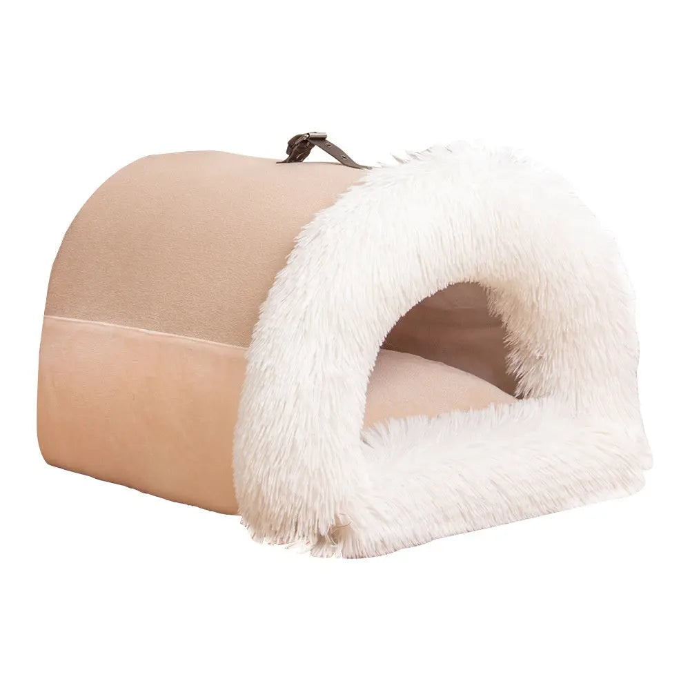 New Splice Portable Pet Nest Portable Autumn And Winter Warm Dog Nest Moisture-proof Long Fur Cat Nest Cross Border Pet Nest A Ton of Goods