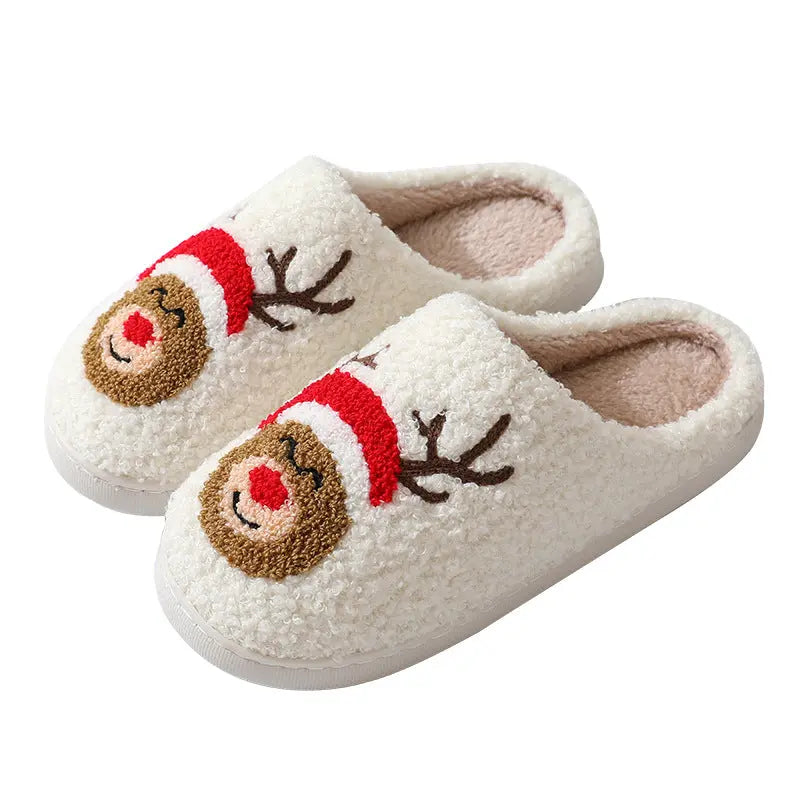 Christmas Warm Furry Slippers A Ton of Goods