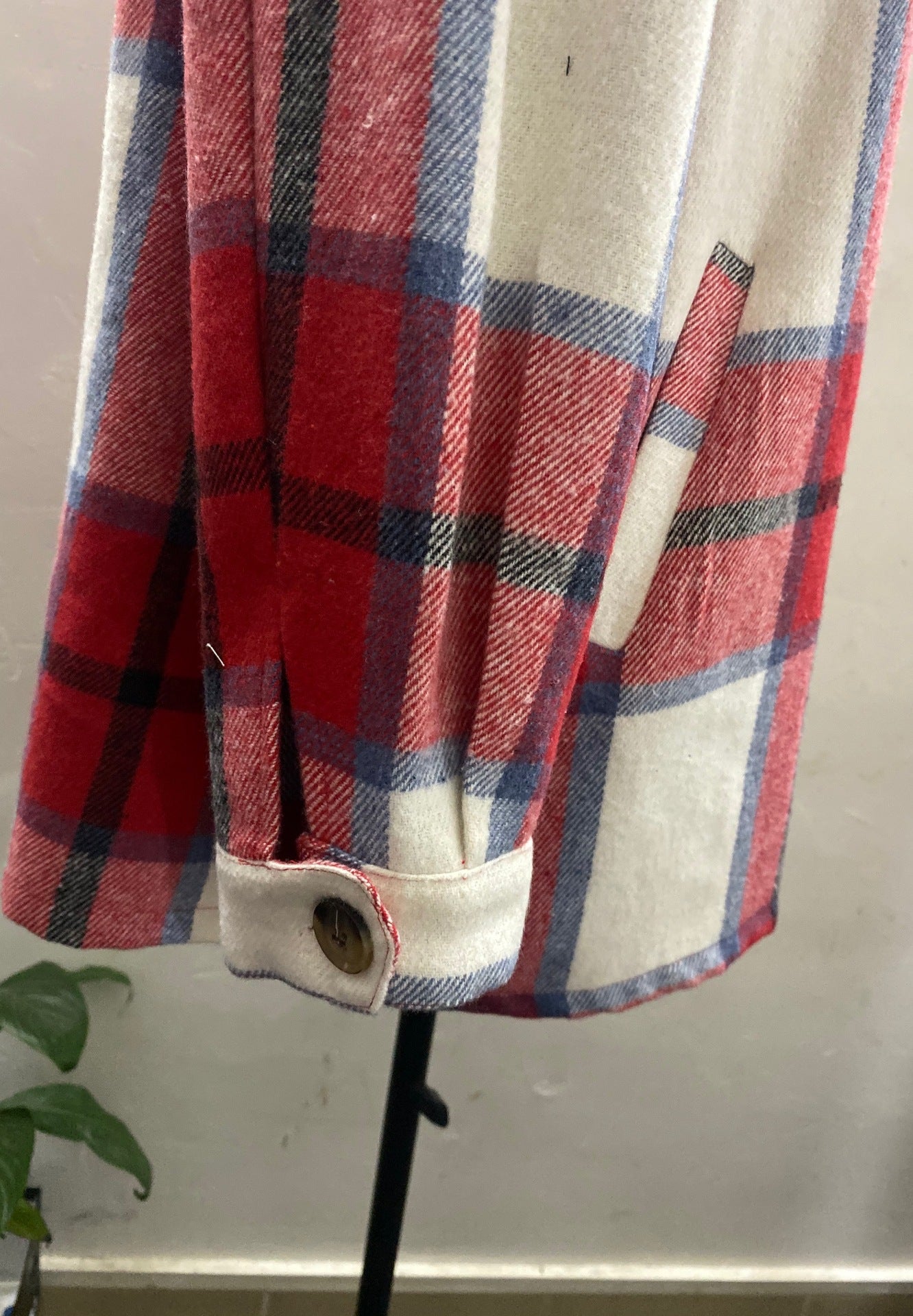 Women Cardigan Women's Plaid Woolen Coat A Ton of Goods