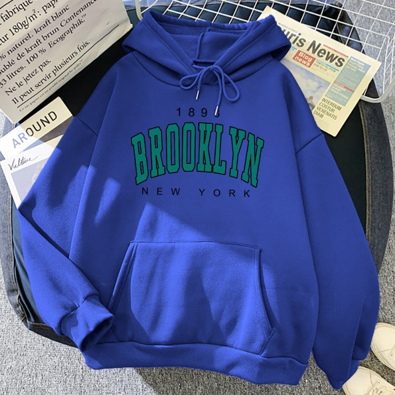 1898 Brooklyn New York Printed Womens Hoodie