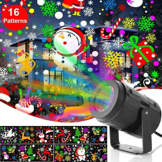 Rotating Xmas Pattern Outdoor Holiday Lighting