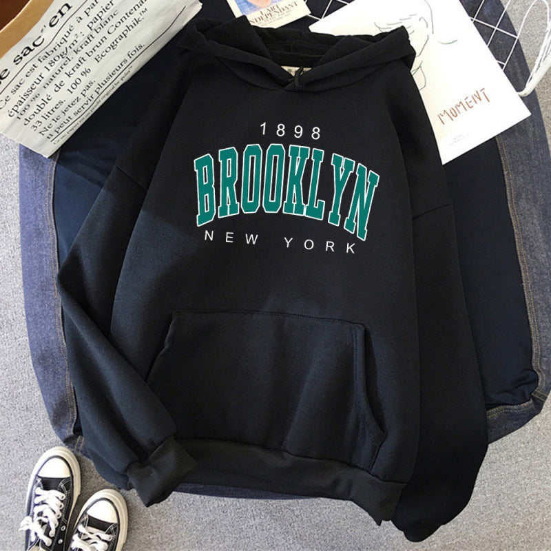 1898 Brooklyn New York Printed Womens Hoodie