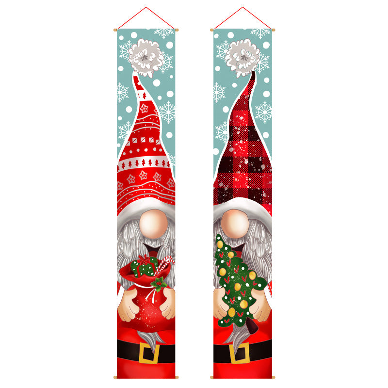 Decorative Curtain Creative Cartoon Faceless Old Man Decorating Couplet Christmas A Ton of Goods