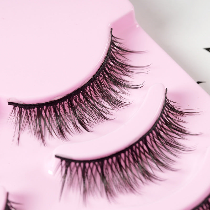 New Arrival: 5 Pairs of Manga Lashes – Enhance Your Look with Natural Wispy Korean Artificial Eyelashes.