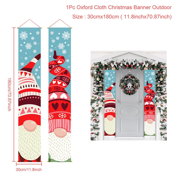 Decorative Curtain Creative Cartoon Faceless Old Man Decorating Couplet Christmas A Ton of Goods