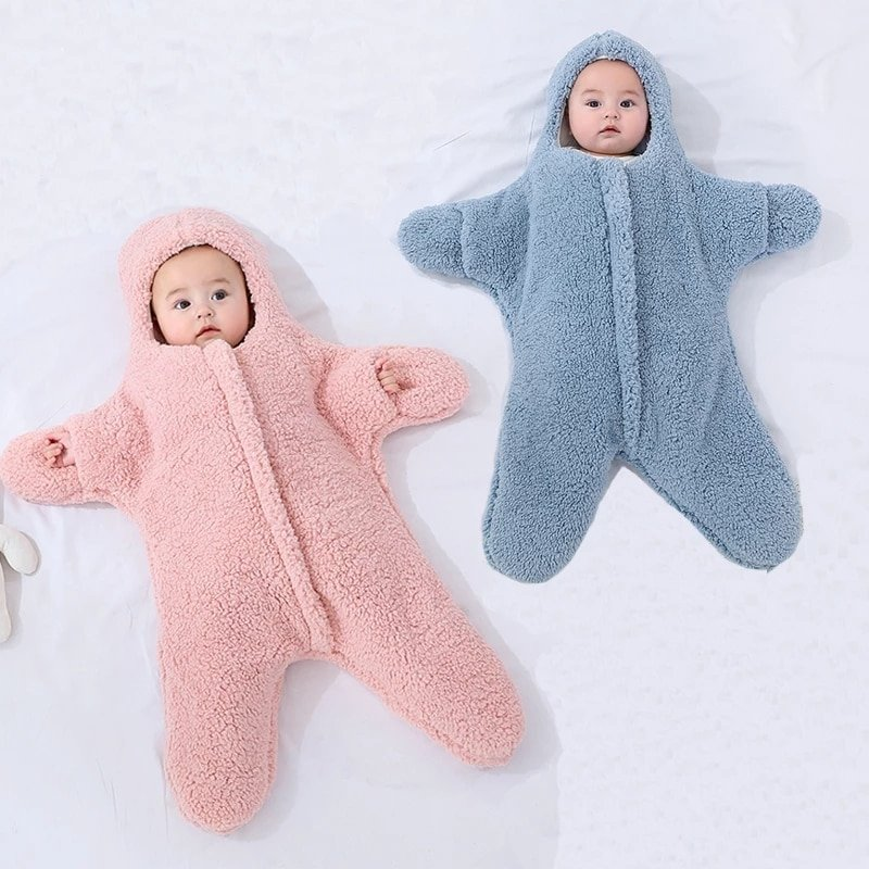 Baby Starfish Lamb Velvet Sleeping Bag A Ton of Goods