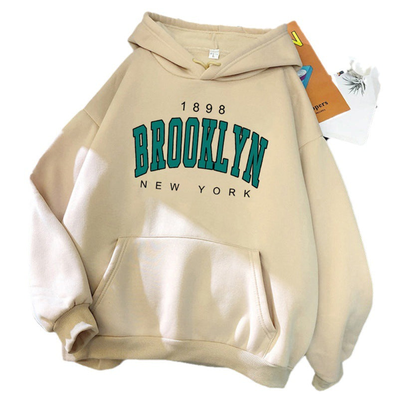 1898 Brooklyn New York Printed Womens Hoodie